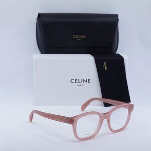 Celine CL50098I 074 Square Eyeglasses 50mm - Shiny Pink